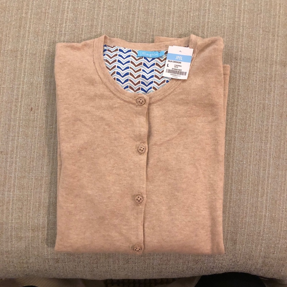 J. McLaughlin Baja Cardigan in Oatmeal